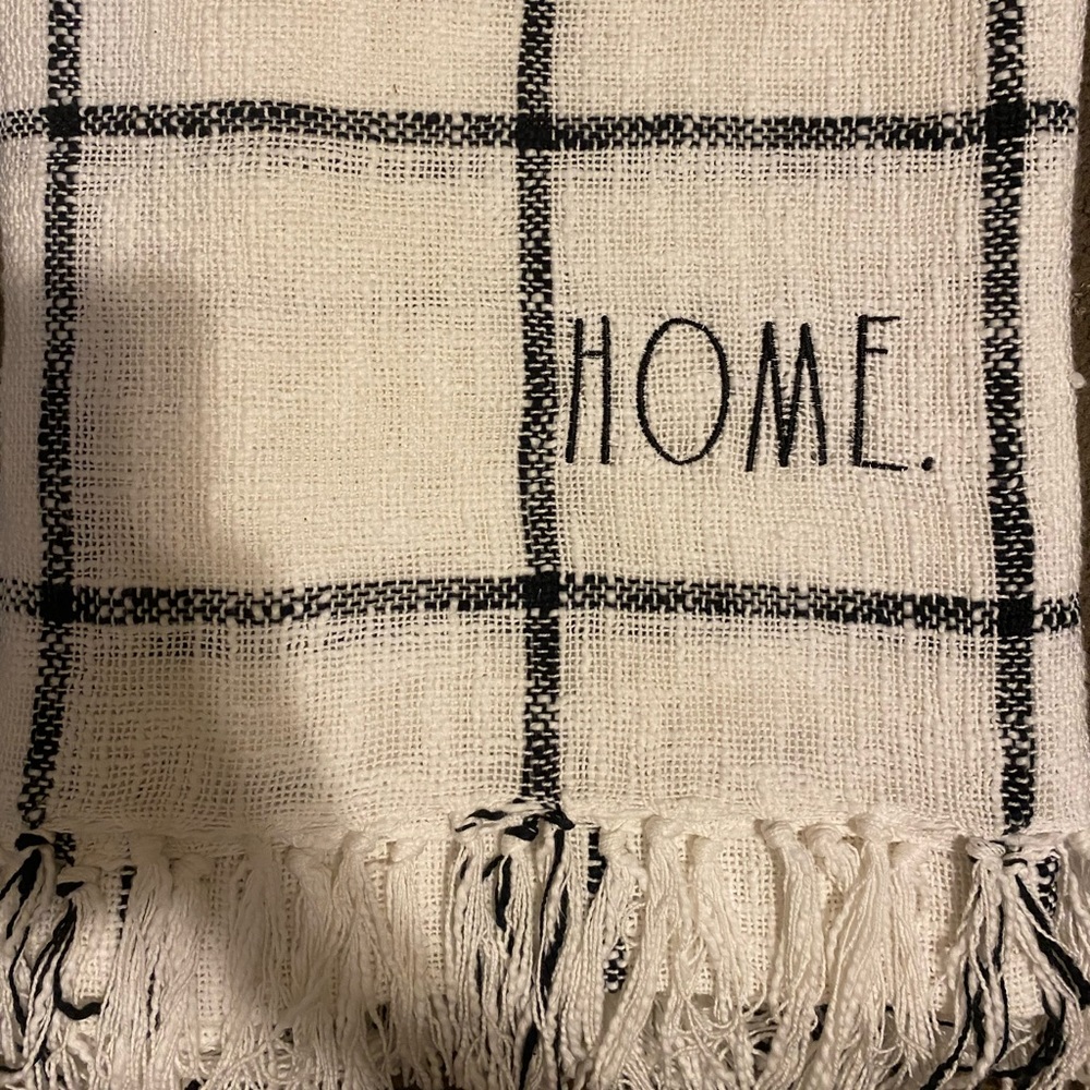 Rae dunn cotton throw